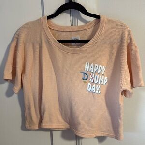 Boys Lie Peach 'Happy Dump Day' Short Sleeve Tee
